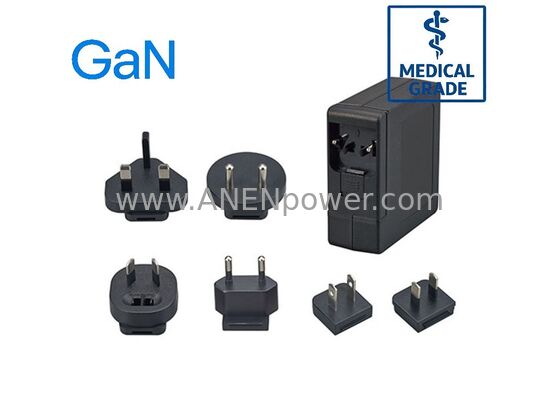 Chine Adaptateur AC/DC médical 48W GaN IEC60601 Certifié 12V 4A / 24V 2A 2×MOPP fournisseur