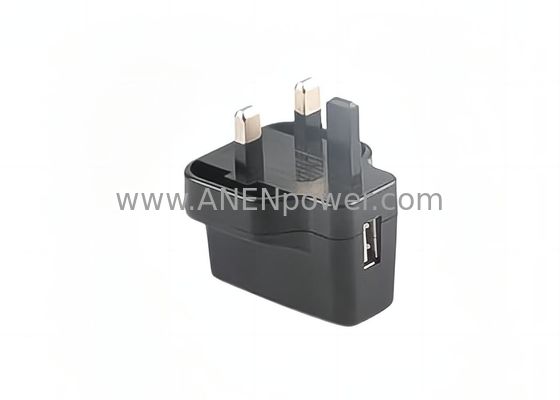 Adaptateur d'alimentation secteur avec prise britannique 6W certifié UKCA - 5V 1000mA (1A) AC DC (100-240V 50/60Hz, 3 broches) fournisseur